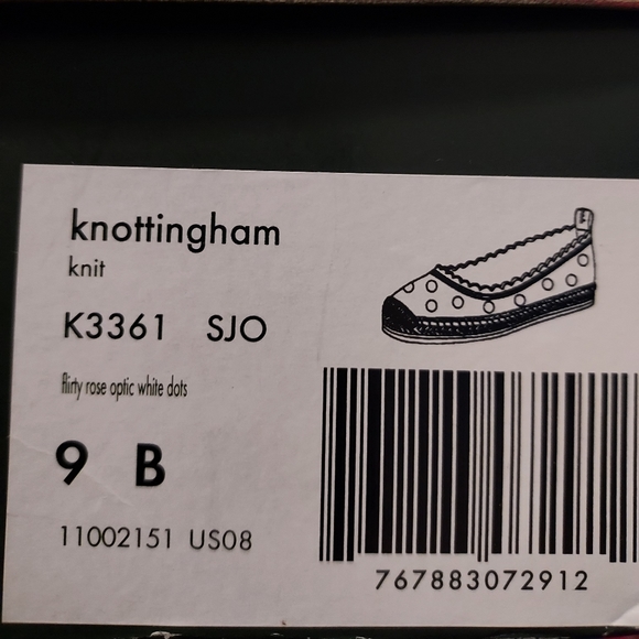 Kate Spade Pink poka dot espedrille w/Ankle Ribbons - Picture 3 of 3